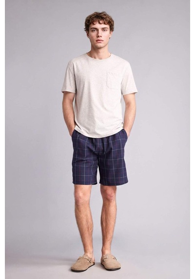 Defacto New Regular Fıt Cepli Kısa Boy Poplin Alt H4788ax26spnv135 Lacivert-nv135