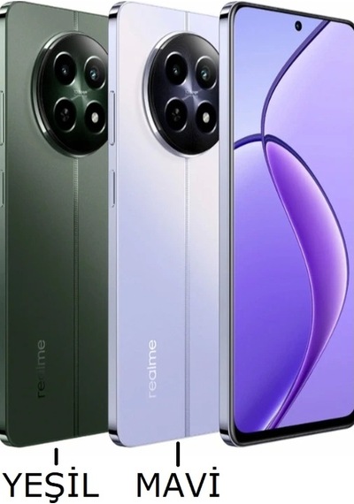 Realme 12 4g Rmx3871 Kasa Arka Kapak Pil Kapağı Mavi