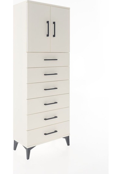 Arges Dolap 2 Raflı 6 Çekmeceli 2 Kapaklı 60x30x163 Aytaşı-ay... Aytaşı