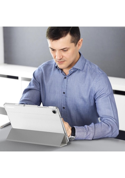 Samsung Uyumlu Galaxy Tab A11 Plus 11inç X230 Kılıf Pu Deri Smart Standlı Case Uyku Modlu X235 X236f