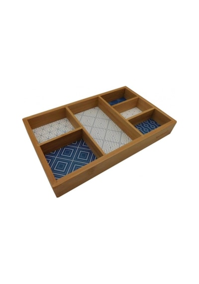 Bambum Boxy 6 Bölmeli Takı Kutusu Ahşap