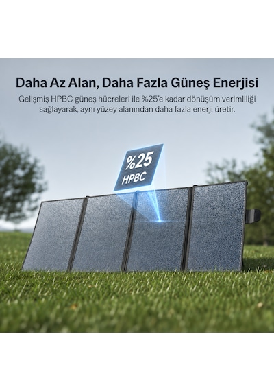 Bix 200w Taşınabilir Katlanabilir Solar Şarj Usb-a Type-c Dc Çıkışlı Power Station Uyumlu Kamp Karavan İçin Güneş Paneli Outdoor Konnektör Kit Dahil