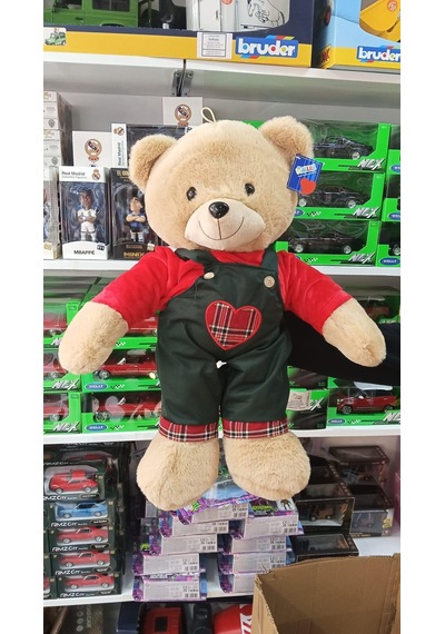 Halley Oyuncak Kıyafetli Peluş Erkek Ayı Uyku Arkadaşım 55 Cm Pelüş Çok Renkli