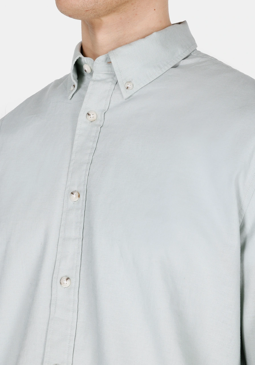 Colin's Colins Regular Fit Shirt Neck Düz Erkek Yeşil Uzun Kol Gömlek Cl1074489 Q1.v1 Fgr Yeşil