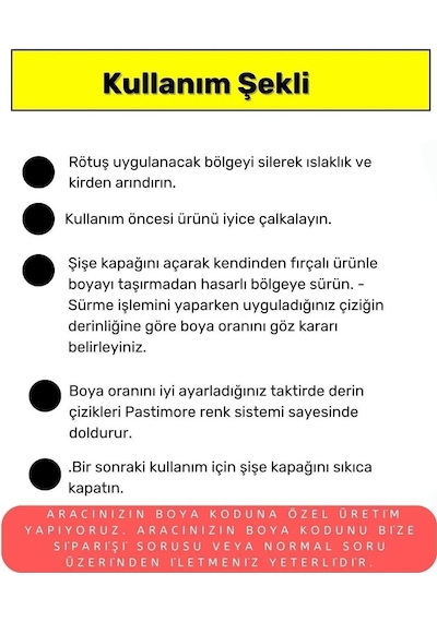 Renault Dacia 676 Siyah Rötuş Boyası 20 Ml