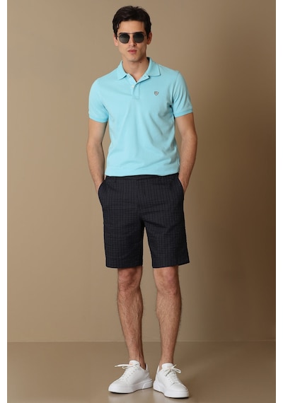 Lufian Erkek Laon Spor Polo Yaka T-Shirt 627111040091 Aqua Mavi