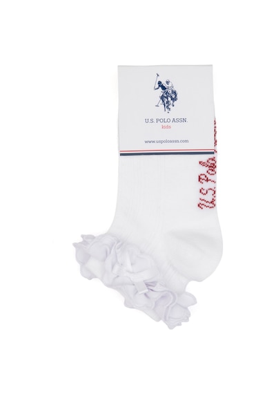 U.s. Polo Assn. Kız Çocuk Beyaz Çorap Patik 50318079-vr013 Beyaz