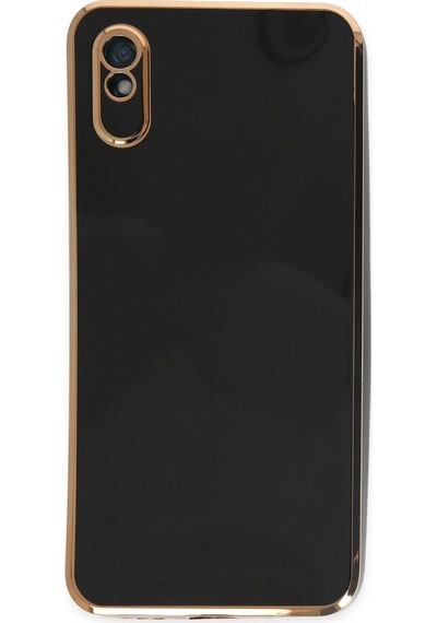 Xiaomi Redmi 9a Uyumlu Kılıf Volet Silikon - Siyah