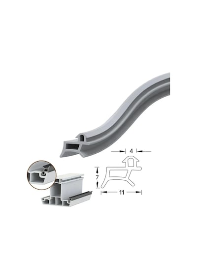 Pimapen Değiştirme Contası Siyah Renk Pvc Pencere Fitili 25 Metre Bütün Markalara Uyumlu 25 M