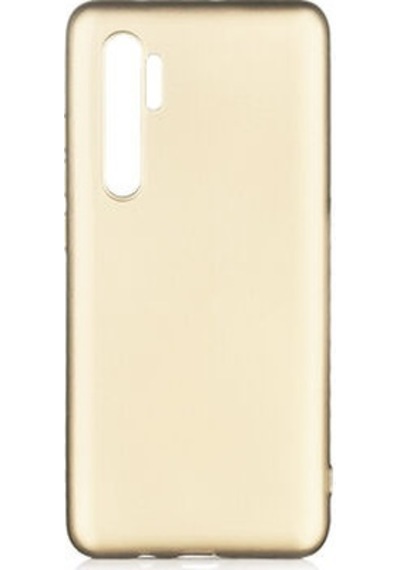 Xiaomi Mi Note 10 Lite Kılıf Esnek Yapılı İnce Slim Silikon Kapak Ryc/premier Gold
