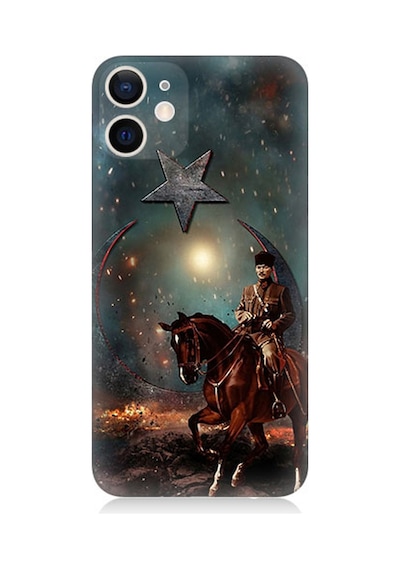 Apple Uyumlu  iPhone 12 Mini Silikon Kılıf Mustafa Kemal Atatürk Ve Mücadele Yılları