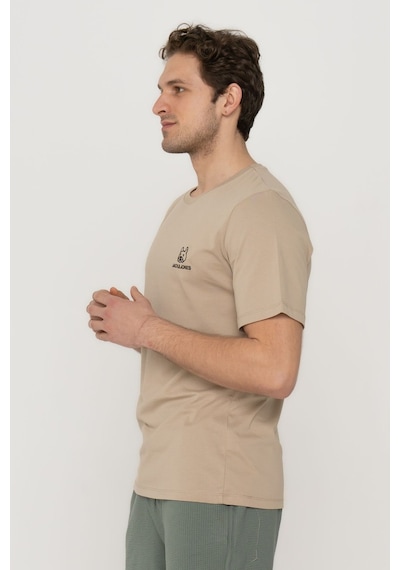 Jack & Jones Erkek Bisiklet Yaka Denim Dog Logolu Tişört 12202249 - 2 Vizon Jack & Jones Erkek Bisiklet Yaka Denim Dog Logolu Tişört 12202249 - 2 Vizon