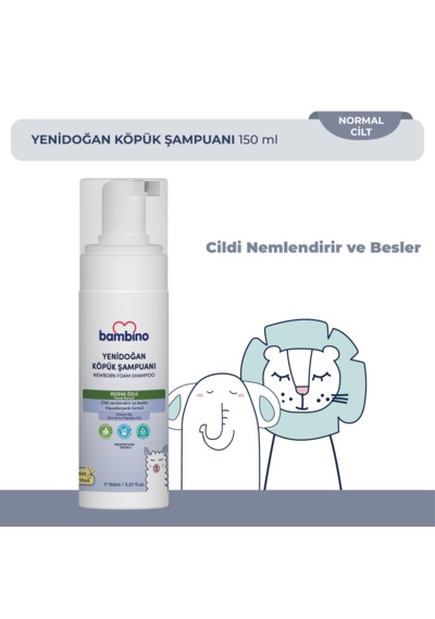 Bambino Yenidoğan Köpük Şampuan 150 Ml