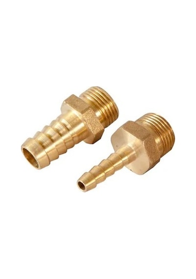 Pirinç Hortum Rekoru 1/4"-10mm - 2 Adet