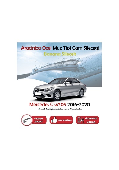 Mercedes C W205 Muz Silecek Takımı 2016-2020