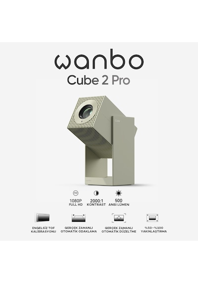 Wanbo Cube 2 Pro Projeksiyon Cihazı - Yeşil