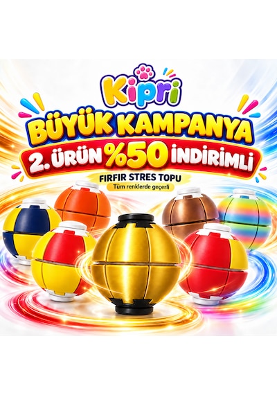 Spinner Ball Rulmanlı Fırfır Stres Topu Bas-çevir 3d Baskı Fidget Oyuncak - Gold