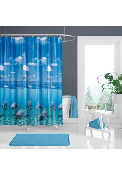 Tropik Zethome Banyo Duş Perdesi 8852 Tek Kanat 1x120x200 Diğer