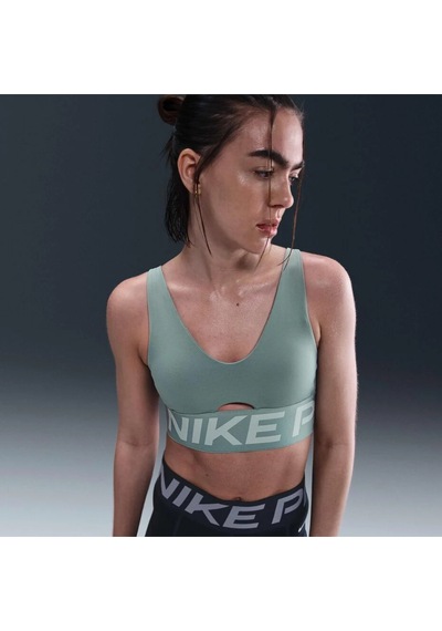 Pro Indy Plunge Orta Destekli Pedli Bra Kadın Sporcu Sütyeni Yeşil