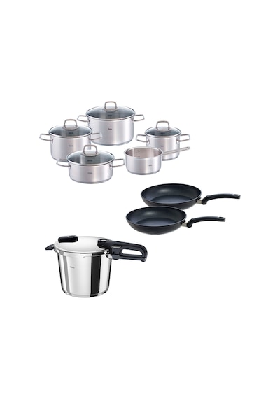 Fissler Vitaquick Edition 6 Litre Düdüklü Tencere + Viseo Tencere Ve Tava Seti Çok Renkli