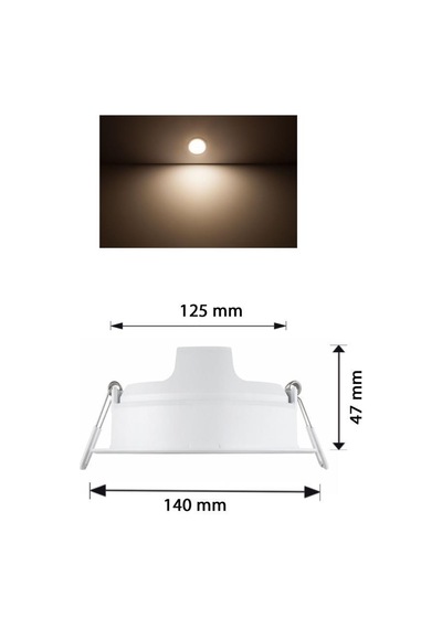 Philips Meson 13W Led Panel Günışığı 4000K Beyaz