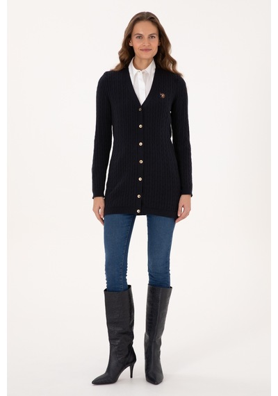 U.s. Polo Assn. Kadın Lacivert Hırka Triko 50317789-vr033 Lacivert