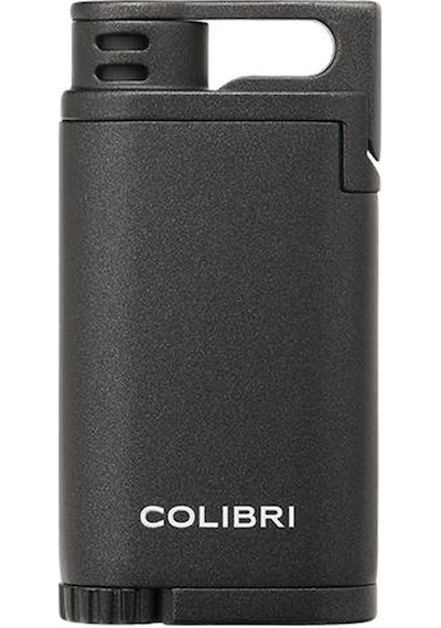 Colibri Belmont Tek Torch Pürmüz Metalik Siyah Puro Çakmağı