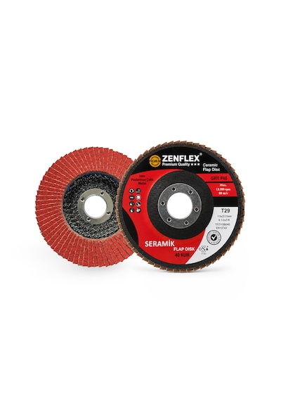 Seramik Flap Disk Zımpara 115 Mm 40 Kum 10 Adet Profesyonel Metal Zımpara