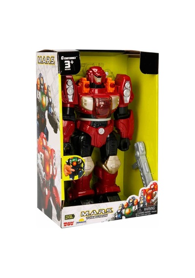 Happy Kid M.a.r.s. Sesli Ve Işıklı Yürüyen Turbotron Robot 30 Cm 06175 Kırmızı