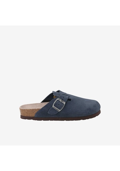 Dark Blue Terlik Erkek G106580 Genuins Rıva Velour Pacific