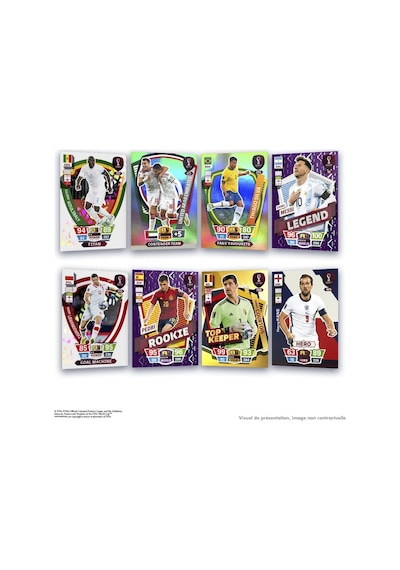 Dünya Kupası Panini Fıfa 2022 Adrenalyn Xl Qatar World Cup Trading Kartı 50 Paket 400 Kart