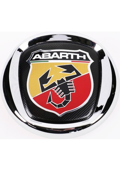 Abarth Logo Ön Panjur Arması Krom Çerçeveli 100mm