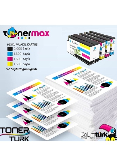 Hp Officejet Pro 9013 Uyumlu Kartuş Takımı / Hp 963xl Uyumlu Kartuş Seti