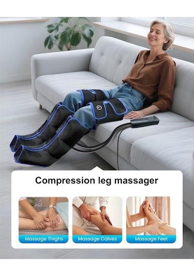 Comfıer Isı Ve Sıkıştırmalı Bacak Masajı, 3'ü 1 Arada Ayak Ve Bacak Masajı, 6 Mod, 3 Yoğunluk Seviyesi Ve Isı Terapisi, Anne Ve Babaya Hediyeler Comfıer Isı Ve Sıkıştırmalı Bacak Masajı, 3'ü 1 Arada Ayak Ve Bacak Masajı, 6 Mod, 3 Yoğunluk Seviyesi Ve Isı Terapisi, Anne Ve Babaya Hediyeler