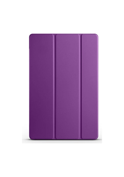 Lexroo Galaxy Tab S9 Smart Cover Standlı 1-1 Kılıf - Mor Kapaklı Kılıf