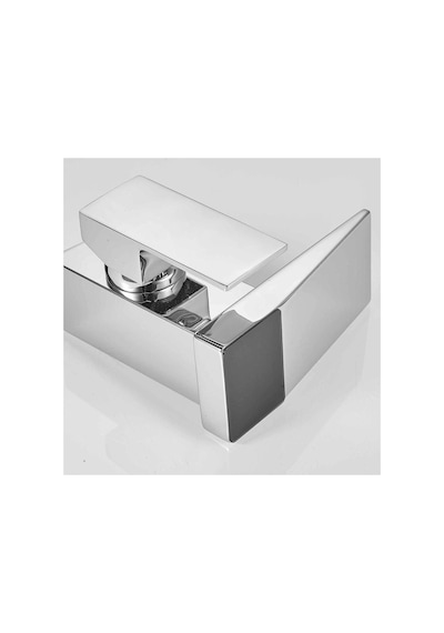 Rena Design Dijital Sıcaklık Göstergeli Krom Lavabo Bataryası Musluğu Çiftgirişli Krom Armatür Sayaç Ekran Yeni Inox