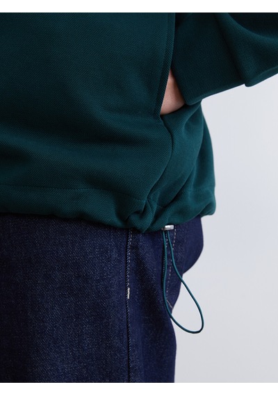 Lcwaıkıkı Classic Yeşil Dik Yaka Erkek Fermuarlı Sweatshirt