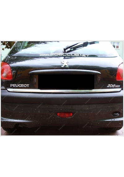 Peugeot 206 Krom Bagaj Alt Çıtası 2005 Üzeri Paslanmaz Çe...