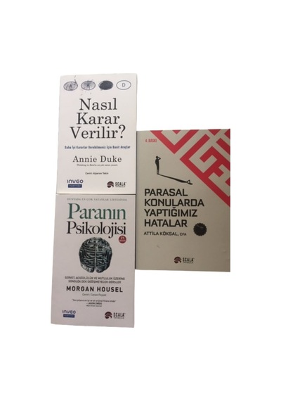 Paranın Pısıkolojısı + Parasal Konularda Yaptıgımız Hatalar + Nasıl Karar Verılır 3 Set