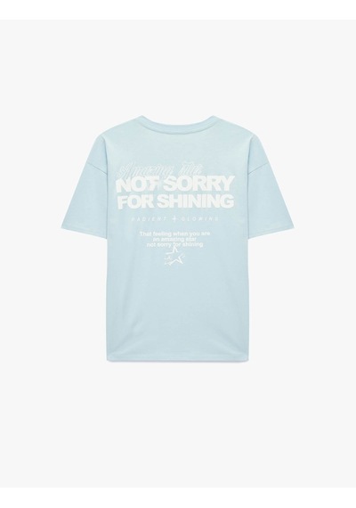 Koton 26yy59000114 Mavi Kadın T-shirt 6sal10080ık Mavi