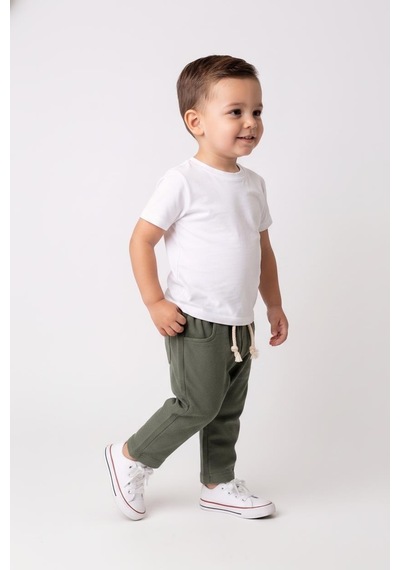 MiaBaby Bebek Müslin Pantolon Haki