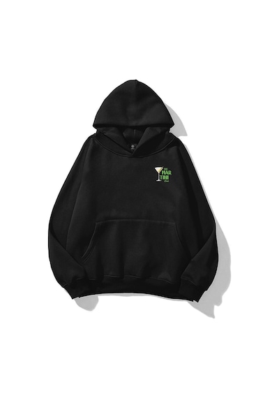 Tarzsokak Unisex The 101 Martini Club Göğüs Sweatshirt Siyah