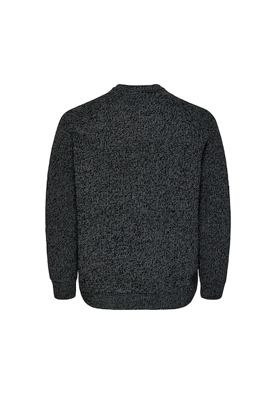 Only & Sons Onsjoın Rlx Ls Raglan Knıt Erkek Siyah Kazak - 22034670