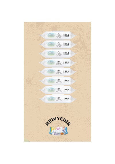 Sleepy Bio Natural Yenidoğan Islak Bebek Bakım Havlusu 8x40 320 Yaprak