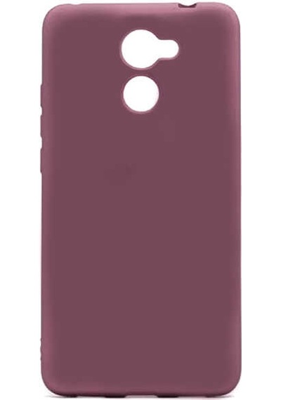 Huawei Y7 Prime Kılıf Zore Premier Silikon Kapak Mürdüm