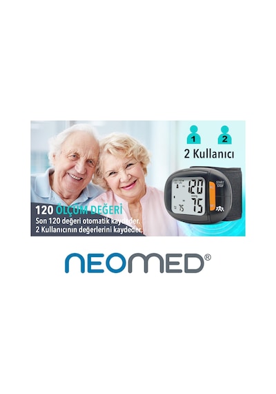 Neomed Dbp-8188 Türkçe Konuşan Hafızalı İnce Tasarım Bilekten Dijital Tam Otomatik Tansiyon Aleti