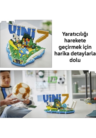 LEGO® Editions Vini Jr. – Unutulmaz Futbol Anları 43027 - 10 Yaş ve Üzeri Çocuklar için Yaratıcı Oyuncak Yapım Seti (510 Parça)