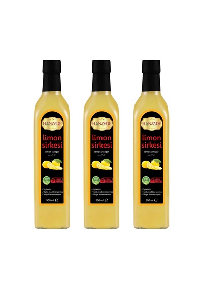 Hanzade Bitkisel Limon Sirkesi 3 x 500 ML