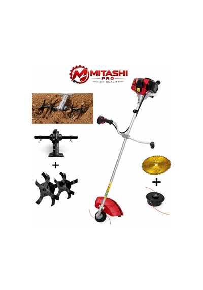 Mitashi Pro Mts52 Benzinli Yan Tırpan 52cc-2hp Akrep Çapalama Makinesi