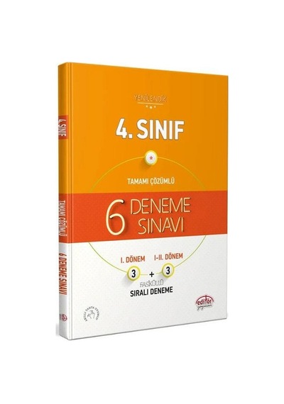 4. Sınıf 6 Fasiküllü Deneme Sınavı Editör Yayınları